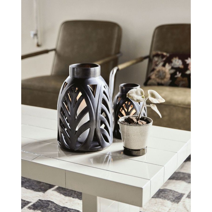 House Doctor Elm Lanterne H32 cm, Sort