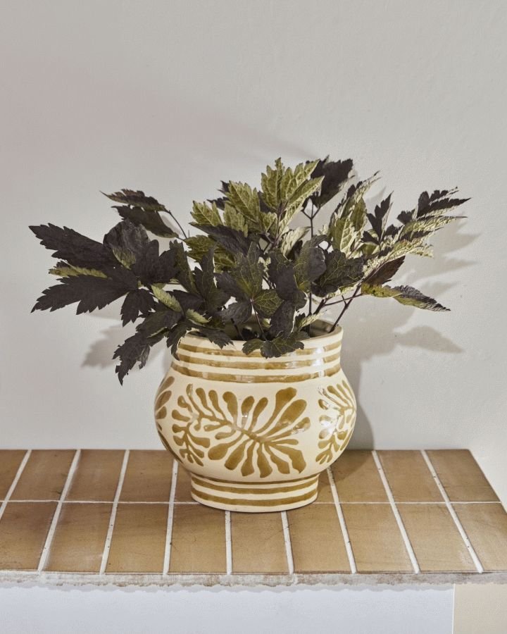 House Doctor Ivy Urtepotte H20 cm, Beige