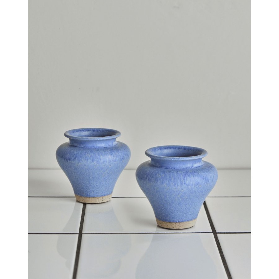 House Doctor Kolo Vase 2 stk. H8,5 cm, Bl�