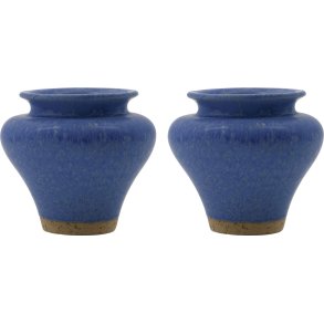 House Doctor Kolo Vase 2 stk. H8,5 cm, Bl�