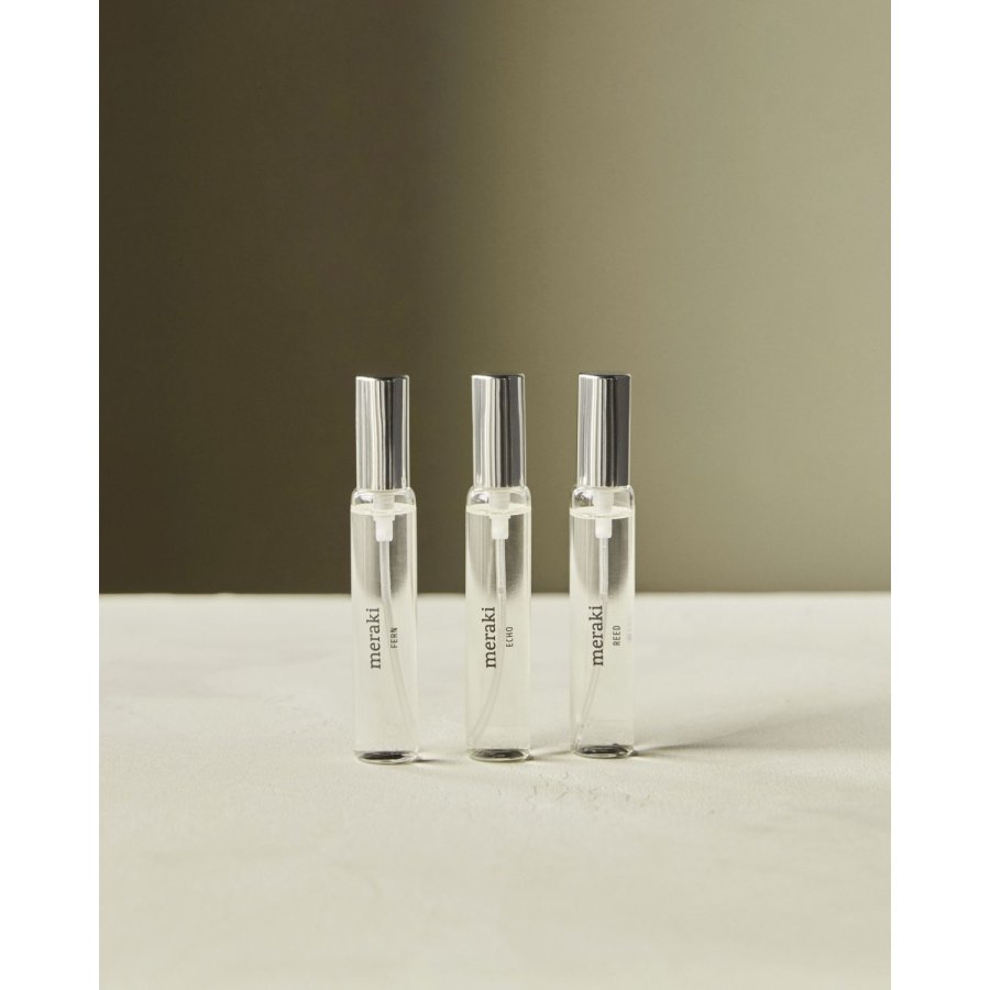 Meraki The Sense Collection Eau de Toilette 3 stk. 10 ml, Echo/Fern/Reed