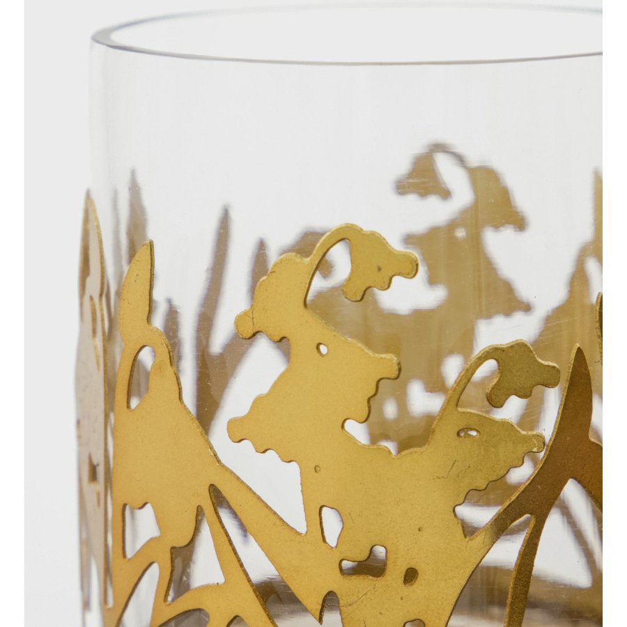 House Doctor Lily Fyrfadsstage 2 stk. H9,5 cm, Antik Messingfinish