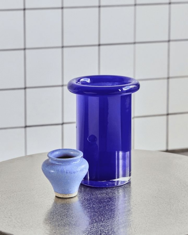 House Doctor Buck Vase H23 cm, Bl�