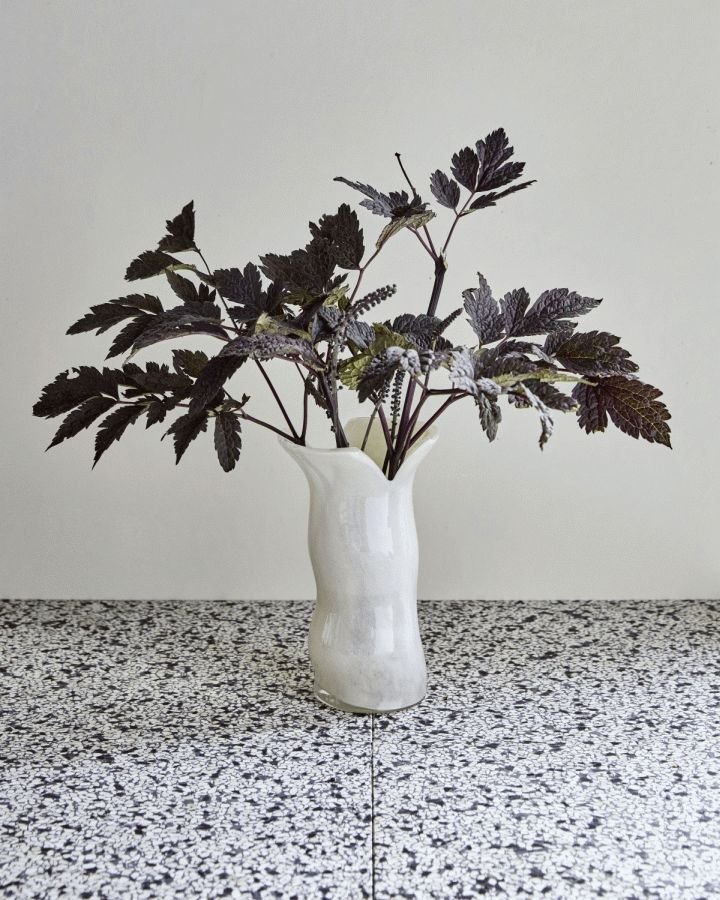 House Doctor Cuff Vase 2 stk. H24 cm, R�hvid