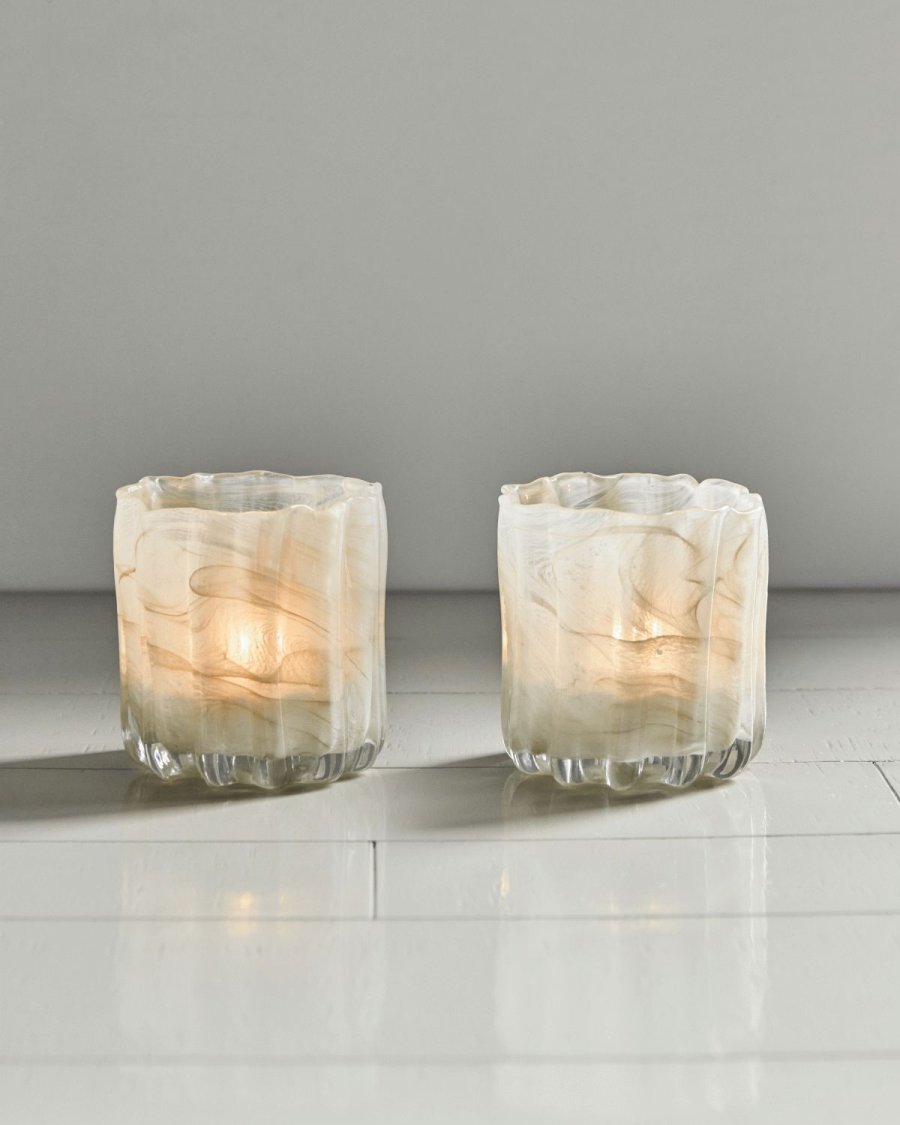 House Doctor Curl Fyrfadsstage 2 stk. H11,5 cm, Beige