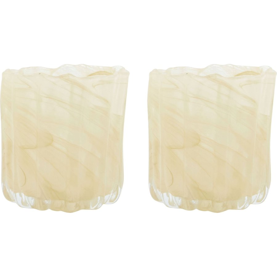 House Doctor Curl Fyrfadsstage 2 stk. H11,5 cm, Beige