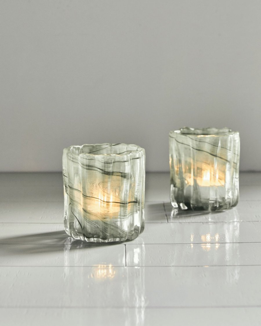 House Doctor Curl Fyrfadsstage 2 stk. H11,5 cm, Gr�n