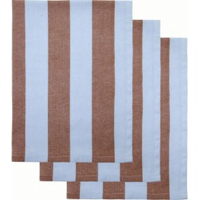House Doctor Cook Viskestykker 3 stk. 55x75 cm, Lysebl�/Brun
