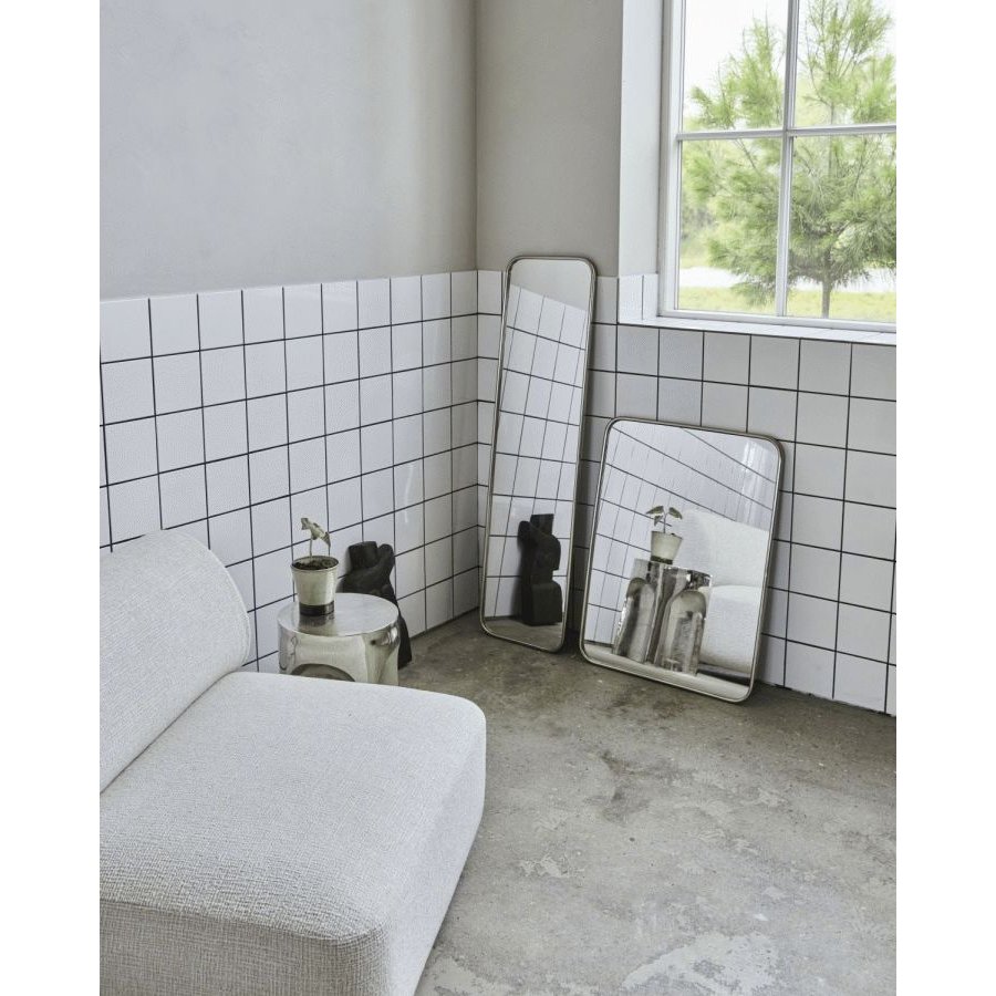 House Doctor V�gspejl 60x80 cm, B�rstet S�lvfinish