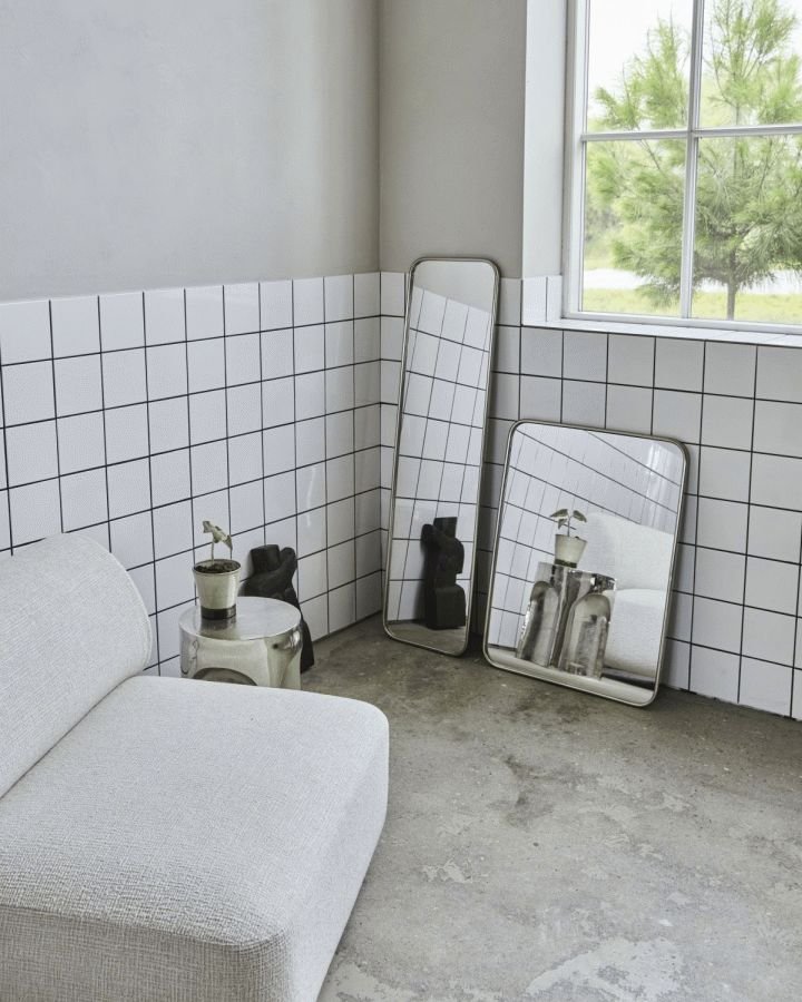 House Doctor V�gspejl 60x80 cm, B�rstet S�lvfinish