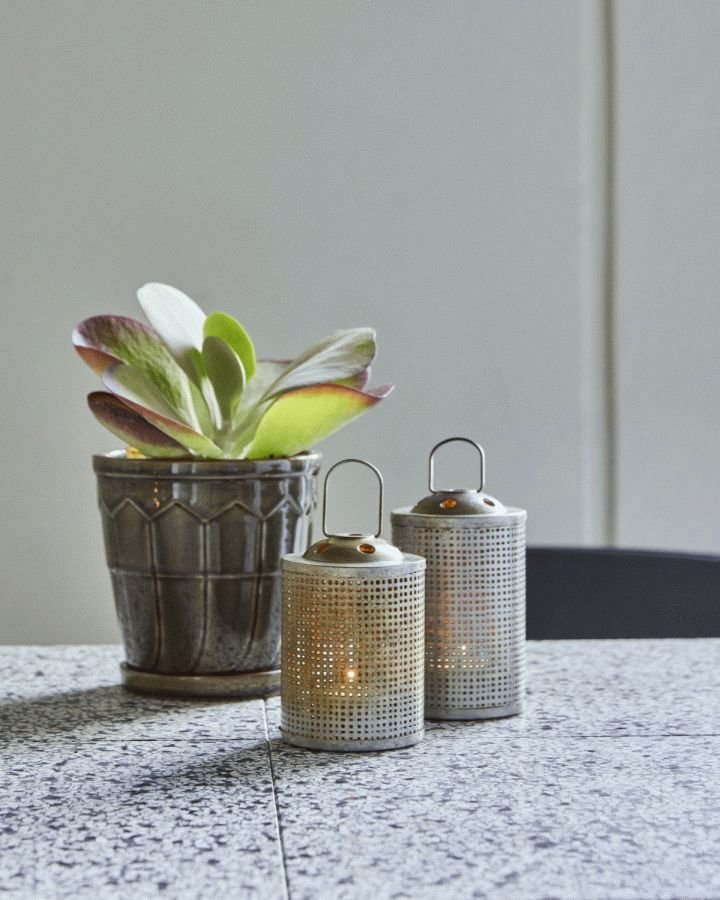 House Doctor Meta Fyrfadsstage 2 stk, Antik Messingfinish