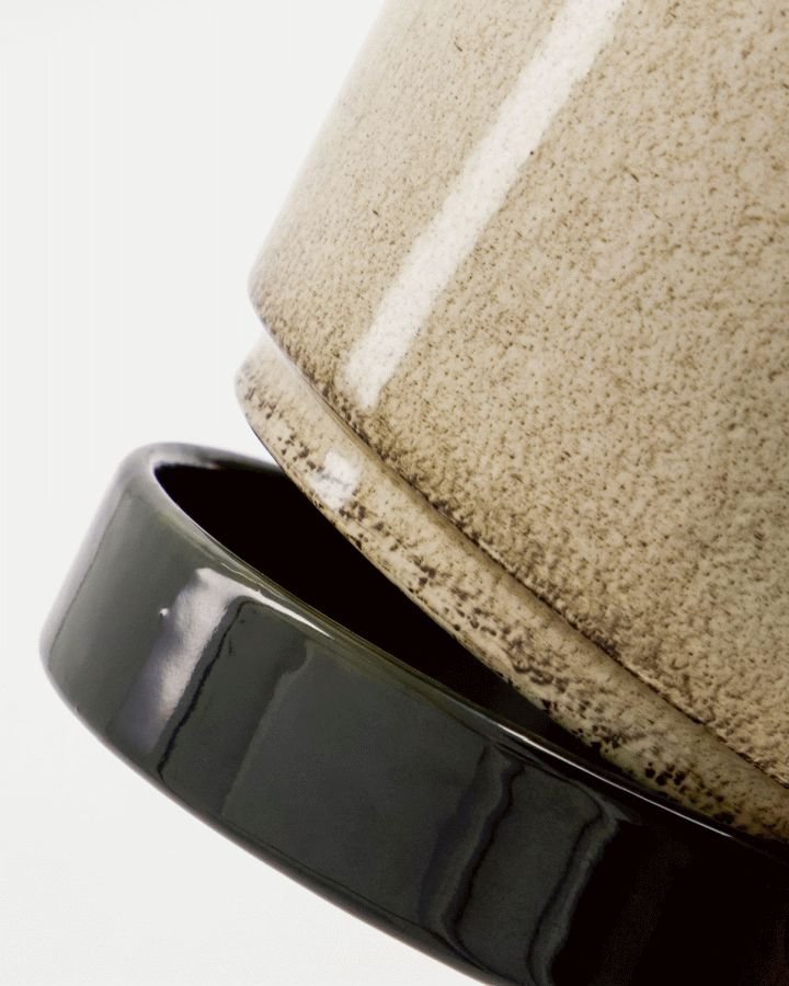 House Doctor Lima Urtepotte 2 stk, Beige/Gr�n