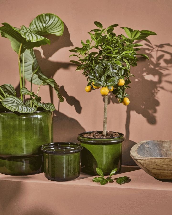 House Doctor Hoop Urtepotte 2 stk, Gr�n