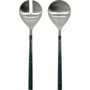 House Doctor Lata Salatbestik 2 Dele, M�rkegr�n/S�lvfinish