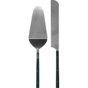 House Doctor Lata Kageskes�t 2 Dele, M�rkegr�n/S�lvfinish