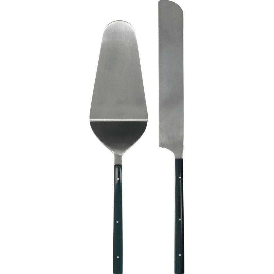 House Doctor Lata Kageskes�t 2 Dele, M�rkegr�n/S�lvfinish