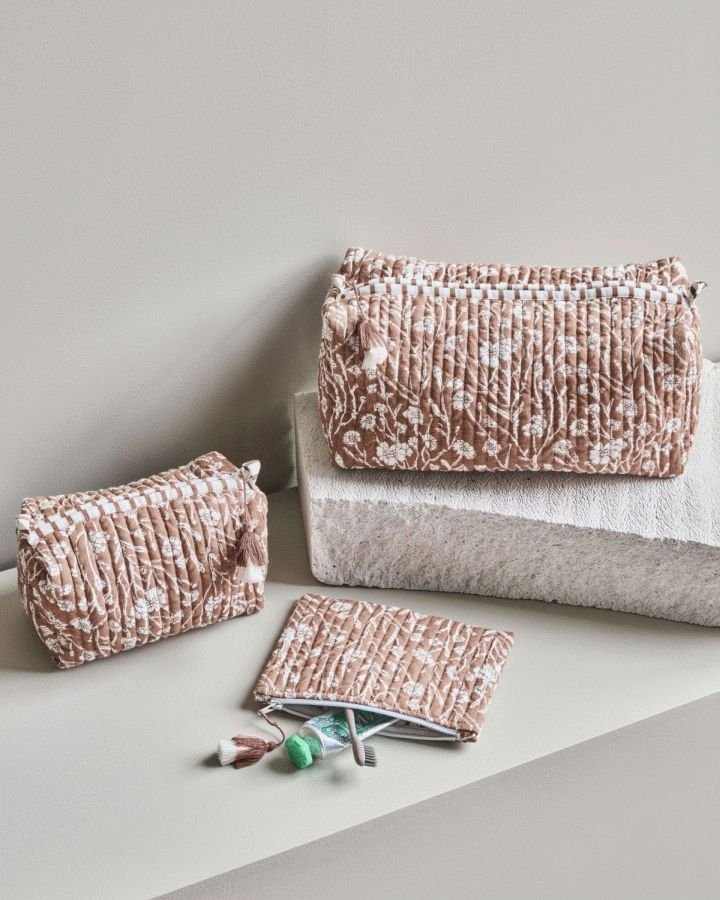 House Doctor Care Toilettaske 3 stk, Rosa