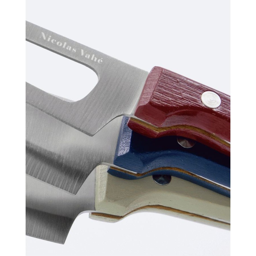 Nicolas Vah&eacute; K&auml;semesser 3er Set, Wei&szlig;/Rot/Blau