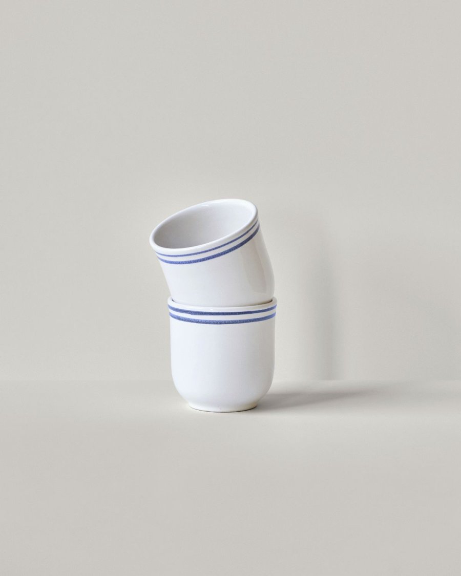 Nicolas Vah&eacute; Bistro Krus 2 stk., Bl�/Hvid