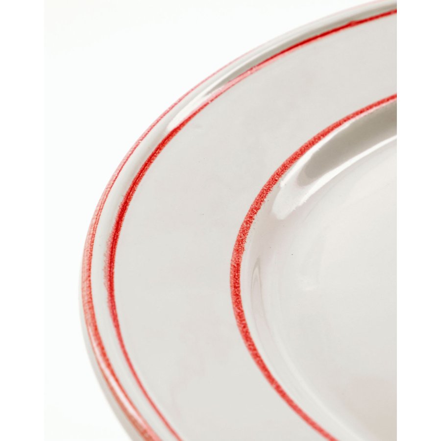 Nicolas Vah&eacute; Bistro Tallerken 2 stk. 27 cm, R�d/Hvid