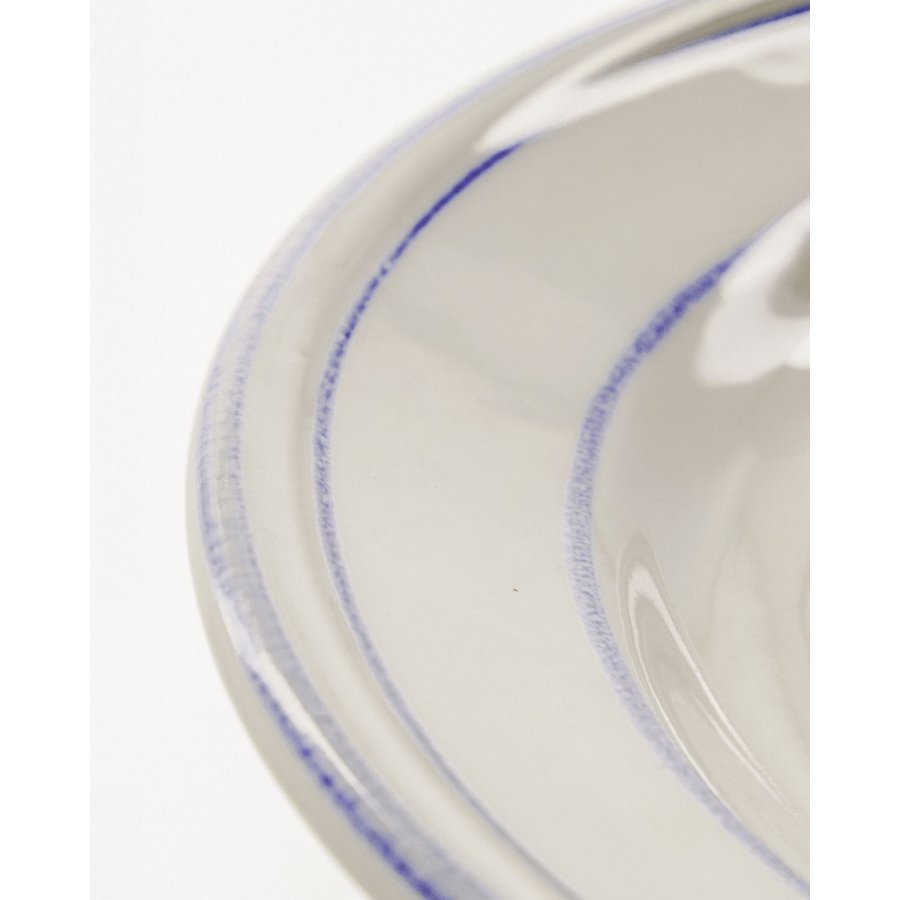 Nicolas Vah&eacute; Bistro Tallerken 2 stk. 21 cm, Bl�/Hvid