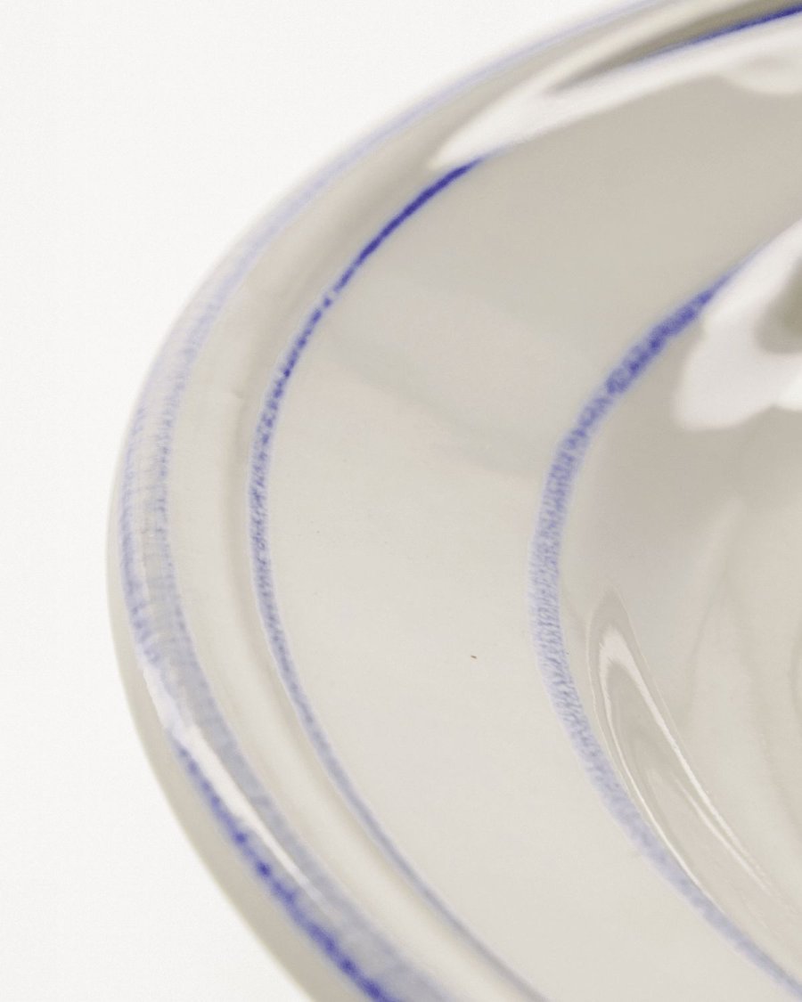 Nicolas Vah&eacute; Bistro Tallerken 2 stk. 21 cm, Bl�/Hvid