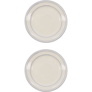 Nicolas Vah&eacute; Bistro Tallerken 2 stk. 21 cm, Bl�/Hvid