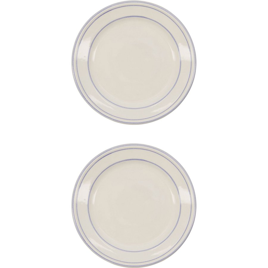 Nicolas Vah&eacute; Bistro Tallerken 2 stk. 21 cm, Bl�/Hvid