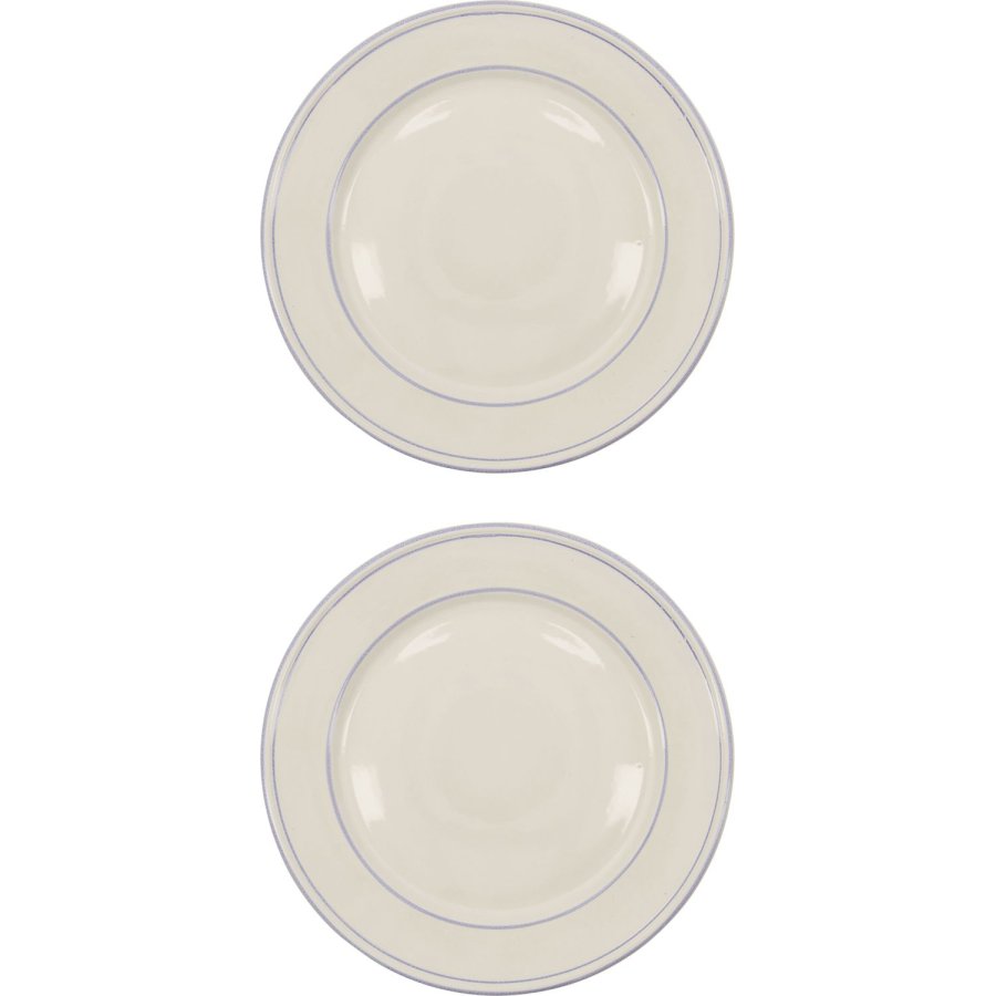 Nicolas Vah&eacute; Bistro Tallerken 2 stk. 27 cm, Bl�/Hvid