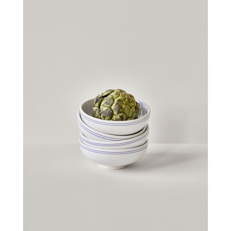 Nicolas Vah&eacute; Bistro Schale 2er Set �15,5 cm, Blau/Wei&szlig;