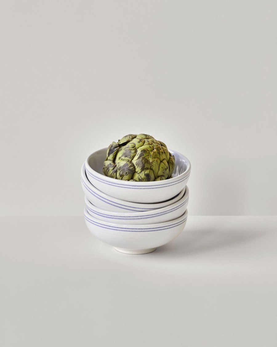 Nicolas Vah&eacute; Bistro Schale 2er Set �15,5 cm, Blau/Wei&szlig;