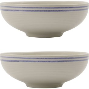 Nicolas Vah&eacute; Bistro Schale 2er Set �15,5 cm, Blau/Wei&szlig;