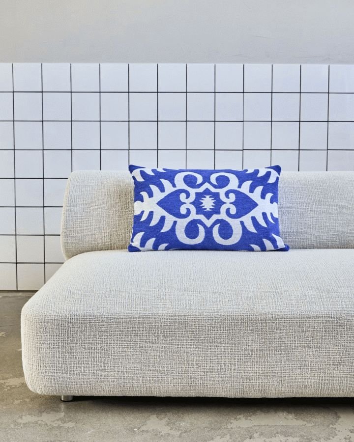 House Doctor Amici Pudebetr�k 40x60 cm, Bl�/R�hvid