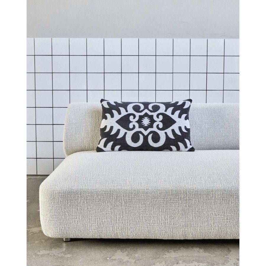 House Doctor Amici Pudebetr�k 40x60 cm, Sort/R�hvid