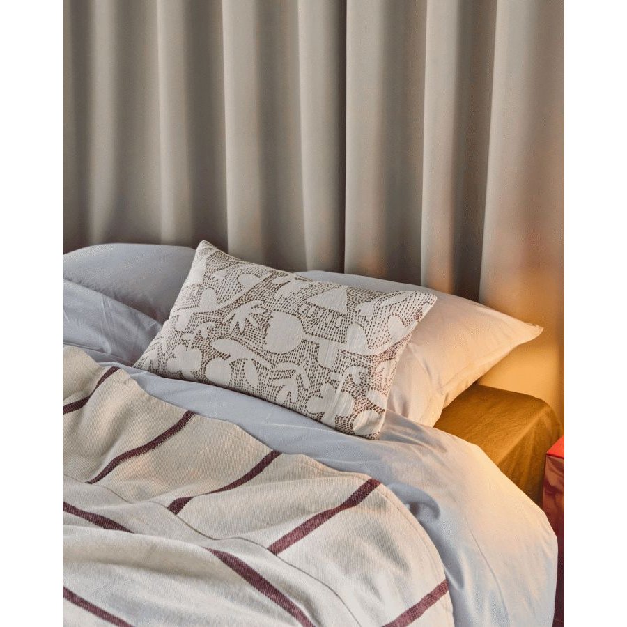 House Doctor Sari Pudebetr�k 30x50 cm, R�hvid/Brun