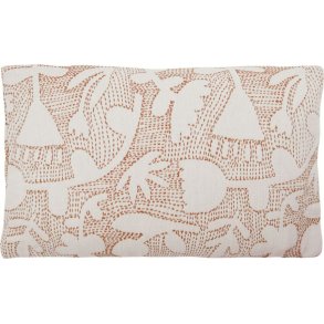 House Doctor Sari Pudebetr�k 30x50 cm, R�hvid/Brun