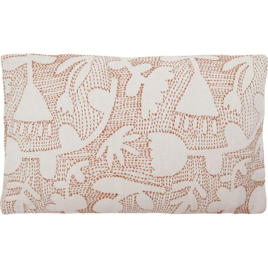 House Doctor Sari Pudebetr�k 30x50 cm, R�hvid/Brun