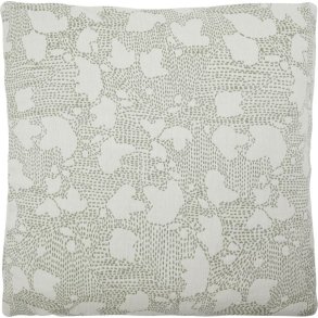 House Doctor Mori Pudebetr�k 50x50 cm, R�hvid/Kakifarvet