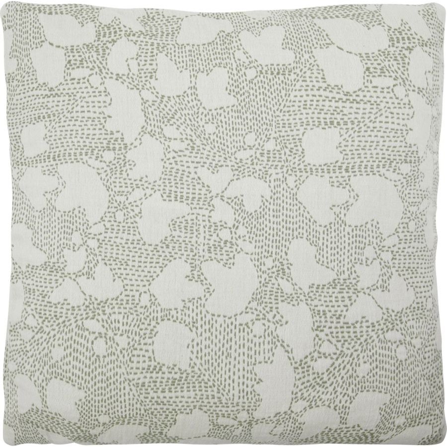 House Doctor Mori Pudebetr�k 50x50 cm, R�hvid/Kakifarvet