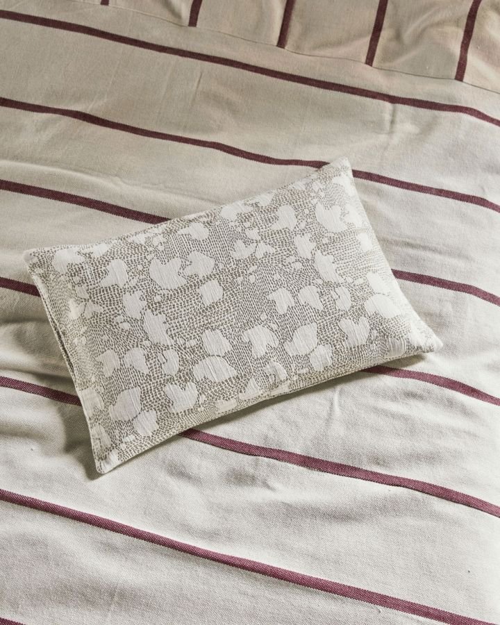 House Doctor Mori Pudebetr�k 40x60 cm, R�hvid/Kakifarvet