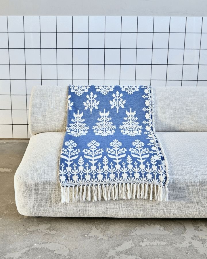 House Doctor Mazzo T�ppe 140x200 cm, Bl�