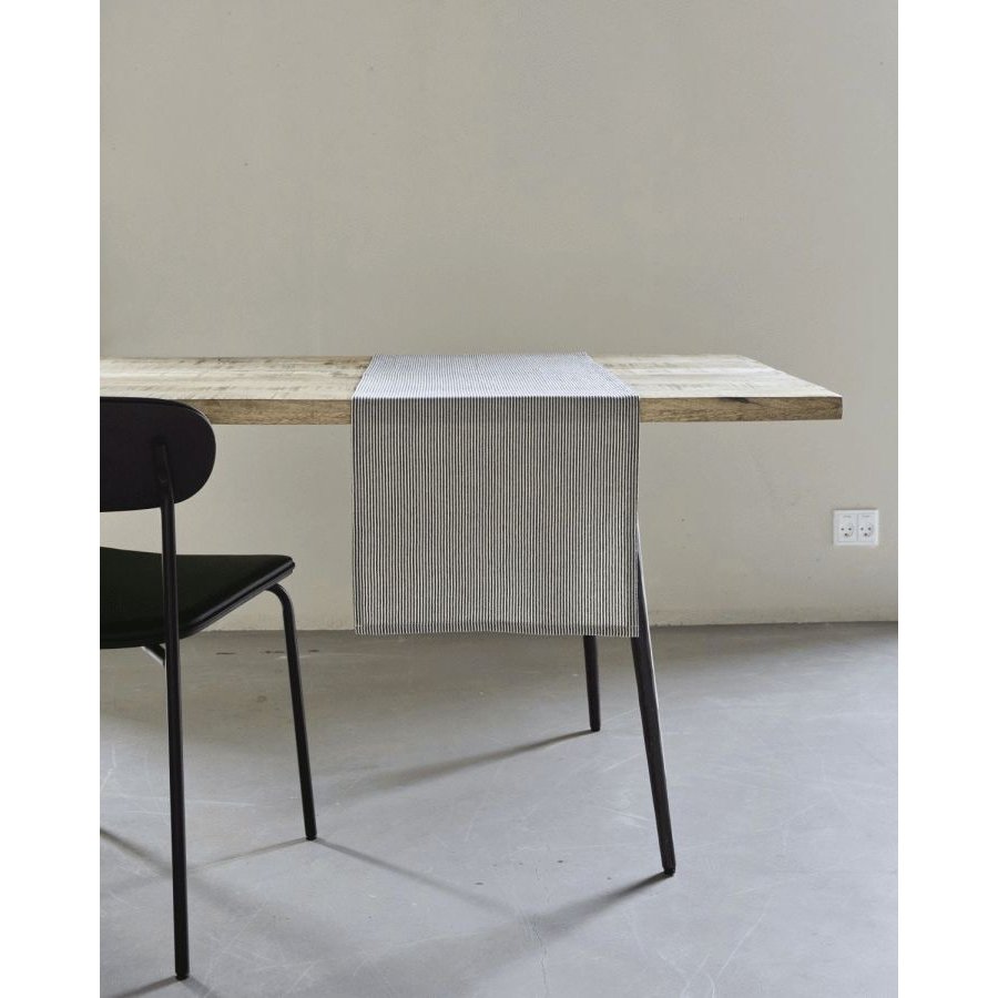 House Doctor Block Tischl&auml;ufer 40x140 cm, Sand/Sort