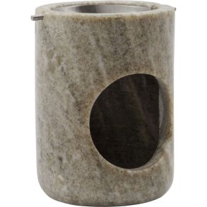 Meraki Marble Oliebr�nder, Beige/S�lvfinish