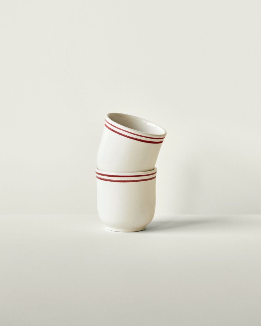 Nicolas Vah&eacute; Bistro Becher 2er Set 27 cl, Rot/Wei&szlig;