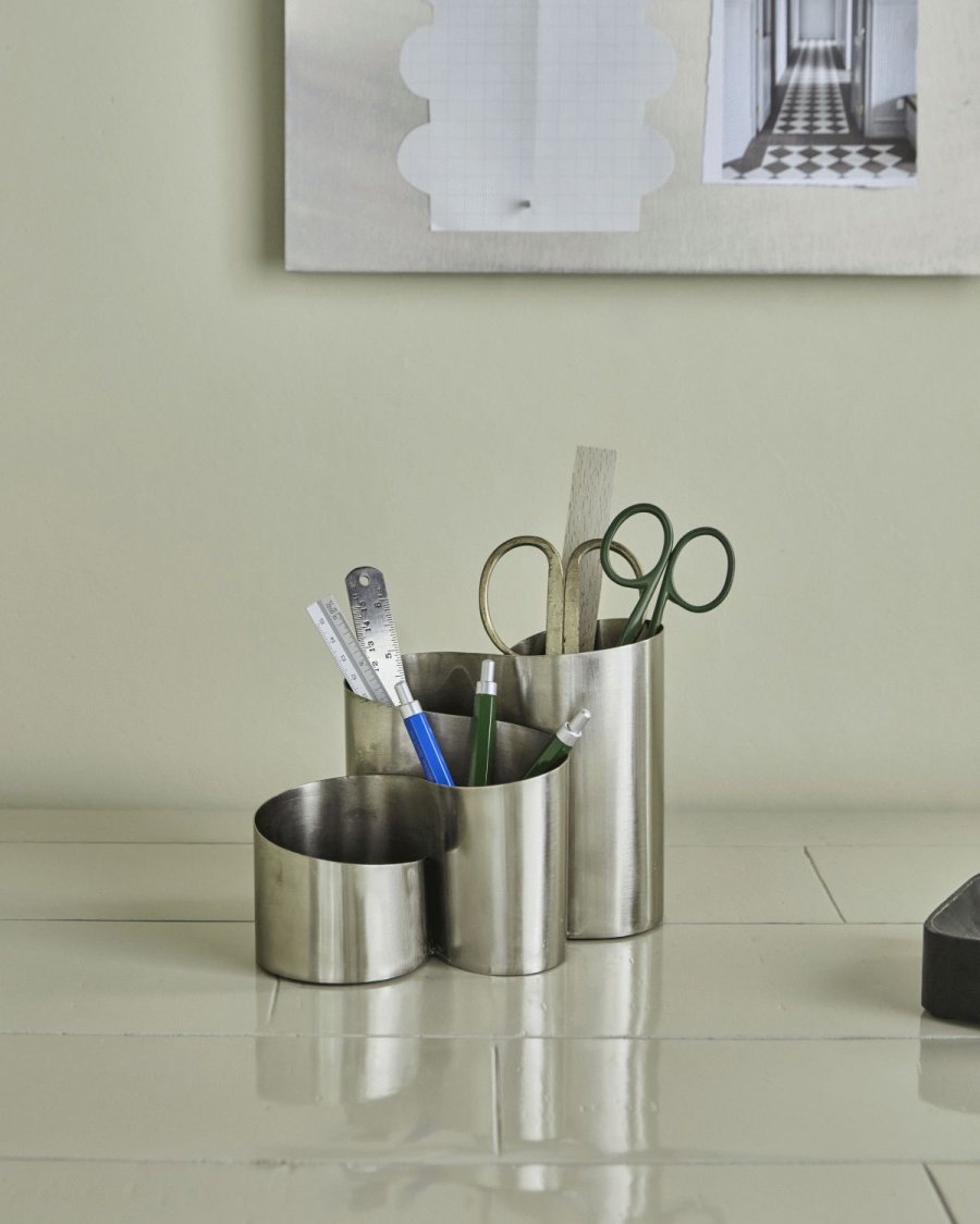 House Doctor Curve Organisator 19x14 cm, S�lvfinish