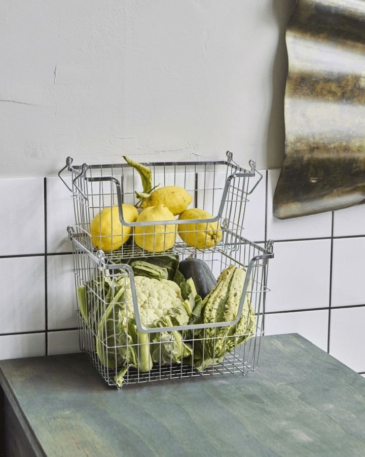 House Doctor Taw Opbevaringskurv 32x16 cm, Krom