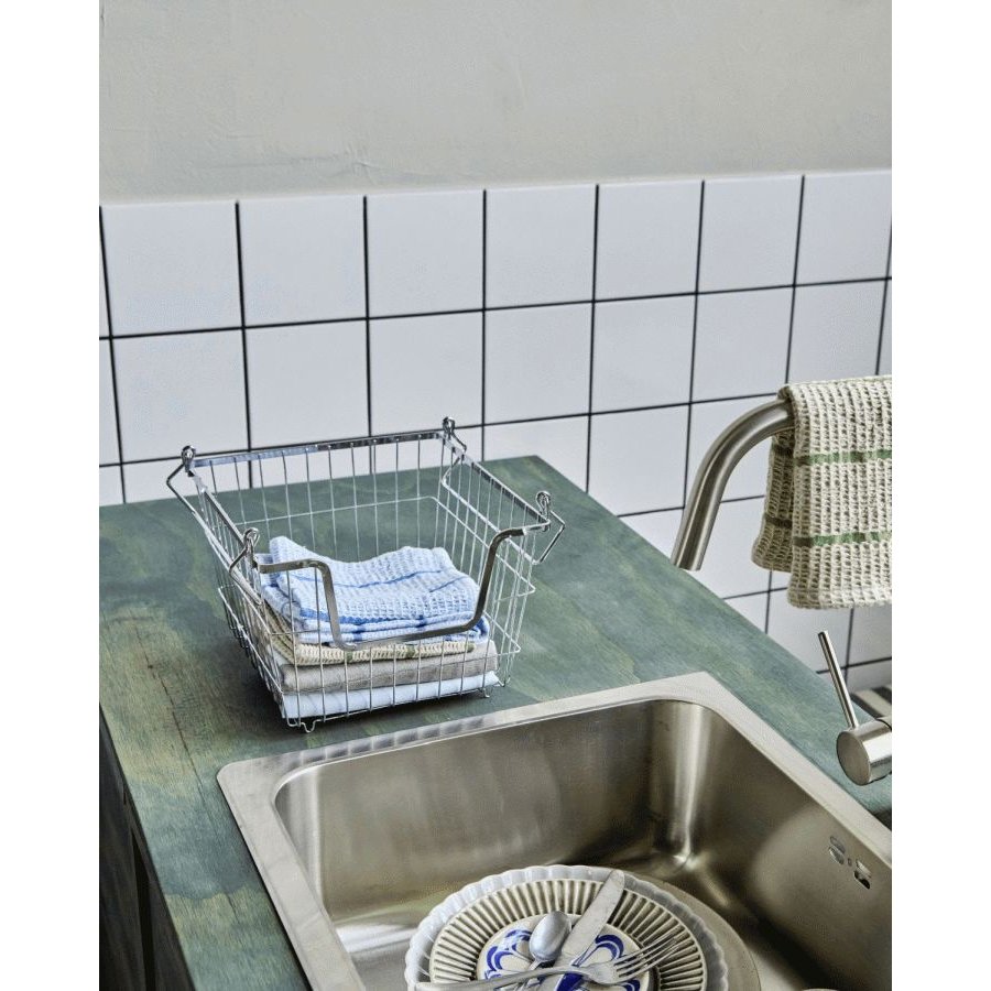 House Doctor Taw Opbevaringskurv 32x37 cm, Krom