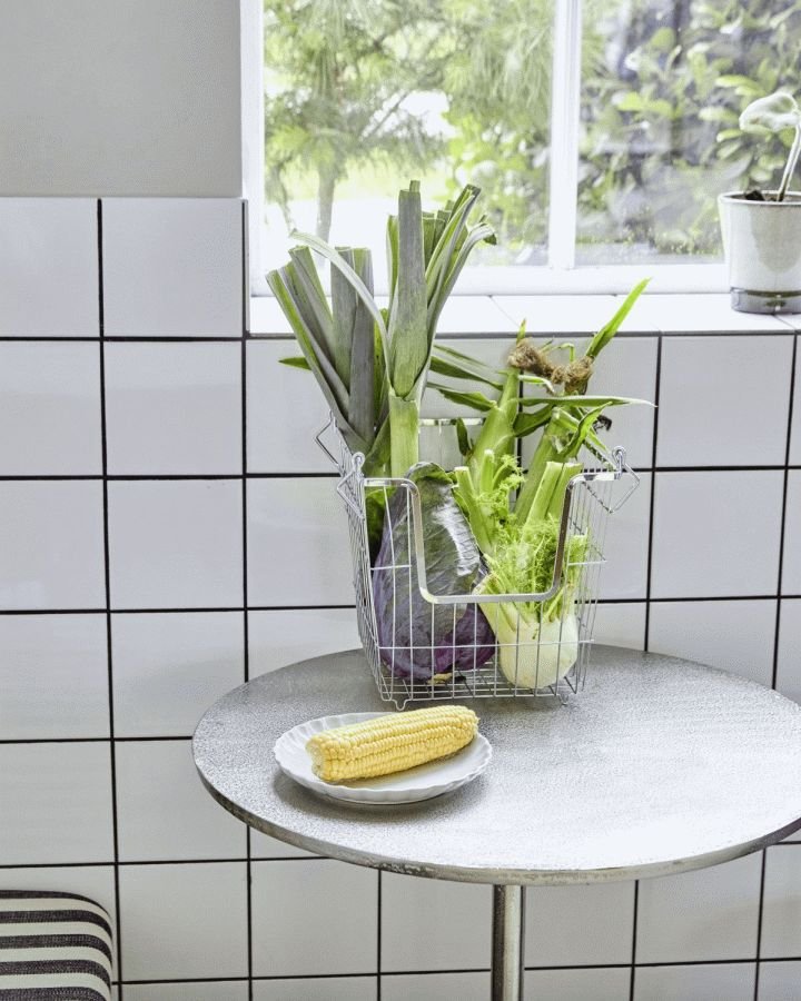 House Doctor Taw Opbevaringskurv 26,7x26,7 cm, Krom