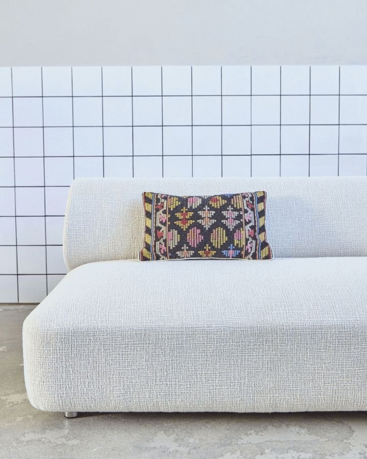 House Doctor Etni Pudebetr�k 30x50 cm, Sort/Multi