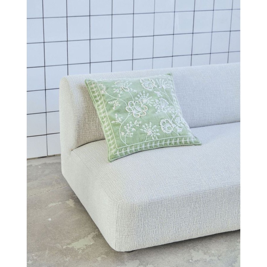 House Doctor Mano Pudebetr�k 50x50 cm, Mintgr�n/Sand